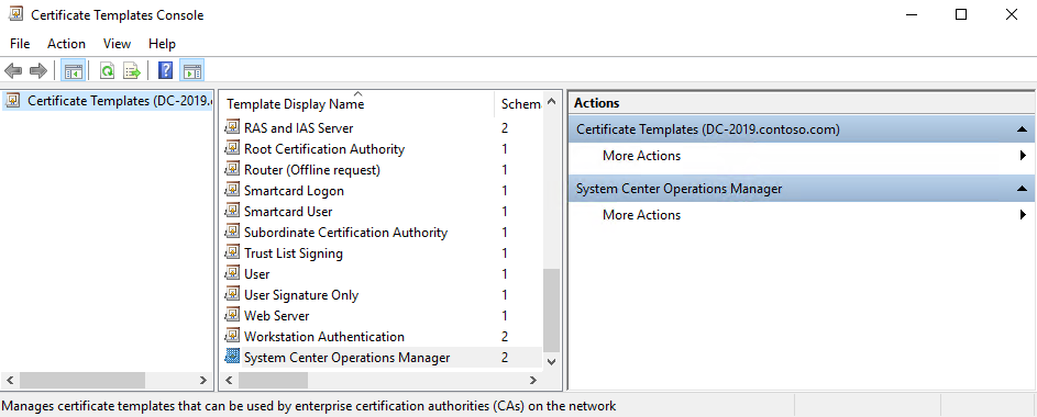 Certificate Template Created