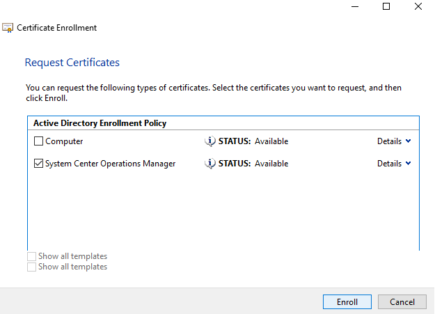 Configure Certificate